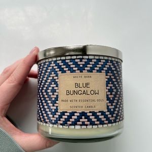 Bath & Body Works 3 wick candle- Blue Bungalow Scent